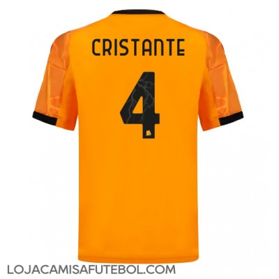 Camisa de Futebol AS Roma Bryan Cristante #4 Equipamento Secundário 2025-26 Manga Curta Camisa de Futebol AS Roma Bryan Cristante #4 Equipamento Secundário 2025-26 Manga Curta